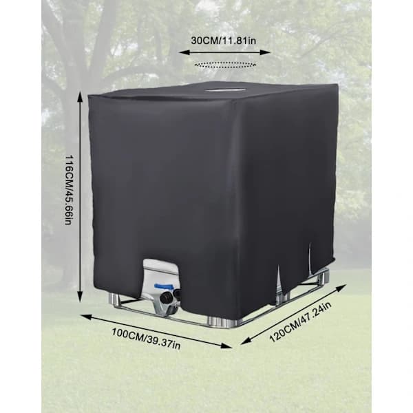 IBC Container, Protection, Anti-UV, Protective Cover for Water Tank 1000 l, Protective Cover