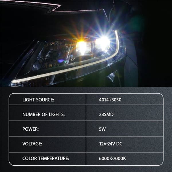 2x Canbus LED-lampor för backljus T20 7440 W21W 7443