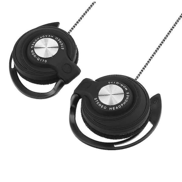 3,5 mm trådbundet spelheadset On-Ear sporthörlurar Öronkrok musik-hörlurar