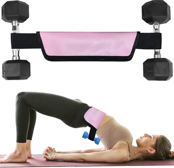 Hoftestød bælte til håndvægte, Booty bælte til hoftestød, hoftestød pude til squats, lunges, glute bridges