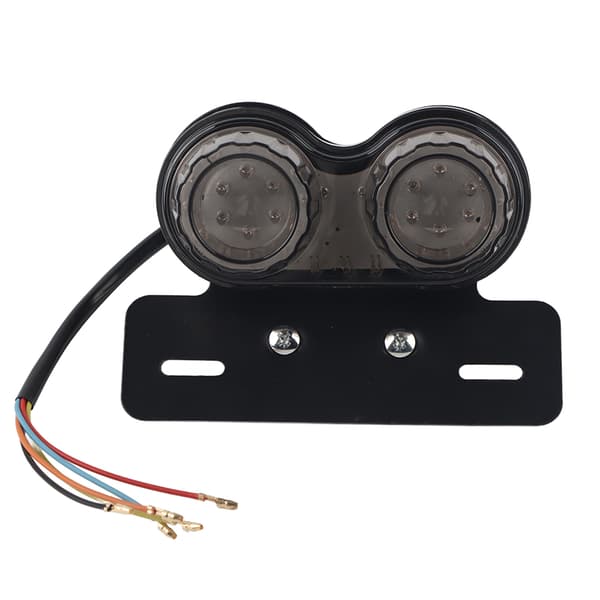 Motorcykel LED Baglygte Bremse Blinklys til Custom Cafe Racer Rødt Lys