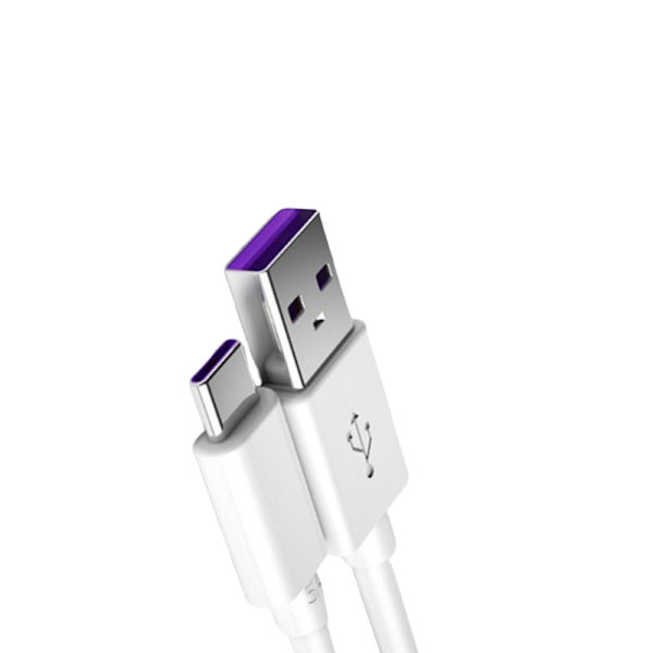 3A Snabbladdning Type-C Kabel (2-Pack) Vit XL Vit XL