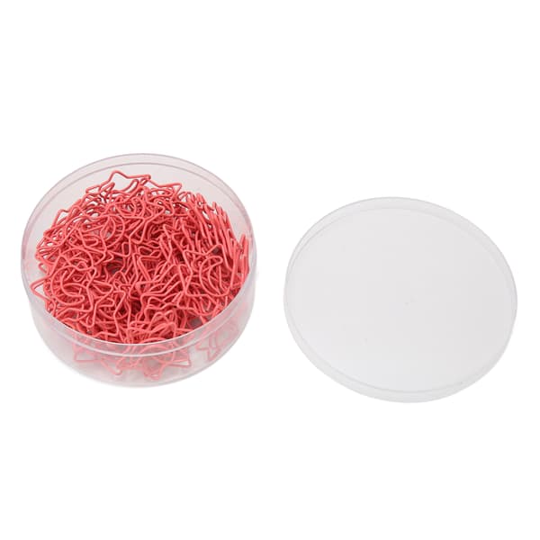 100 Pcs Star and Moon Shaped Paper Clips, Non-Slip, Pink, Colorfast, Cute Paper Clips for File and Document Classification