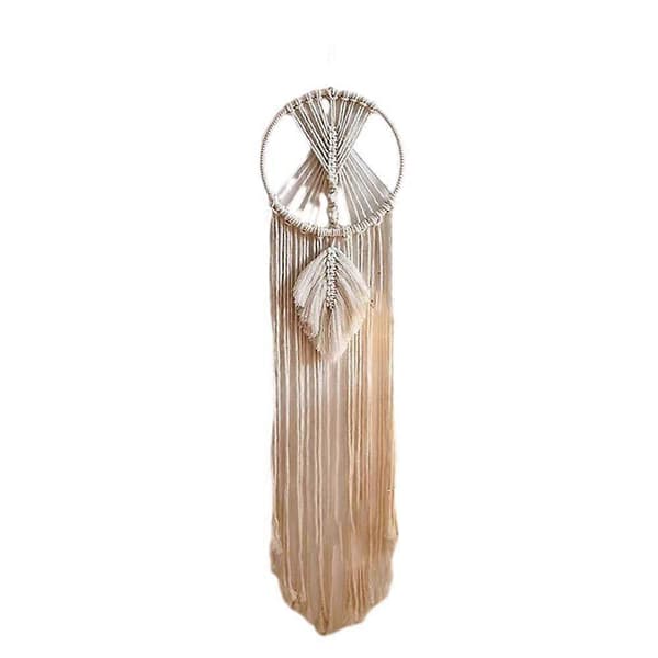 Macrame Wall Hanging Moon Dream Catcher Woven Tapestry for Kids Room
