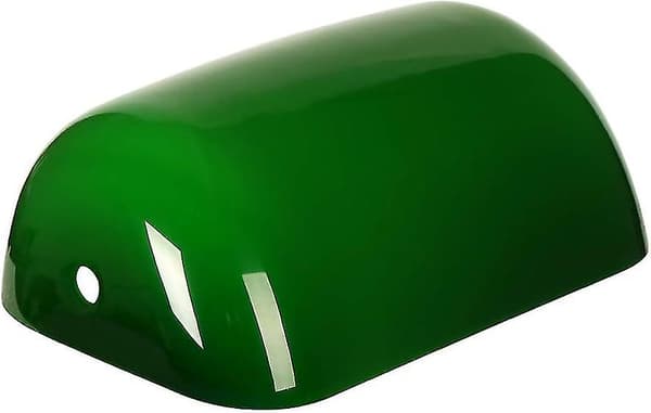 Grønn glasslampe erstatningsskjerm Banker Shade Cover