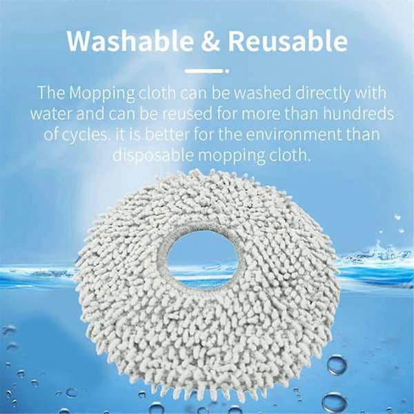 4 stk. moppeklude til Ecovacs Deebot X2 / X2 Omni / X2 Pro / DEX86 reservedele tilbehør