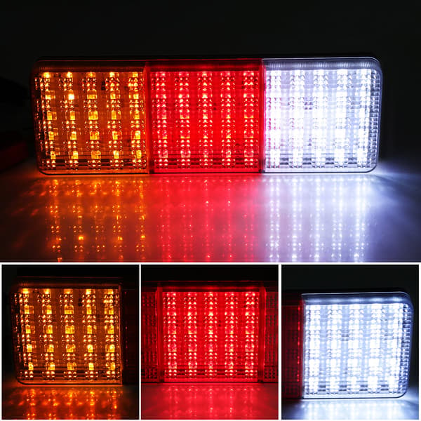 2 x 12V 75-LED Lastbil Trailer Båd Bageste Trailer Bremse Baklys Indikatorlampe Vandtæt