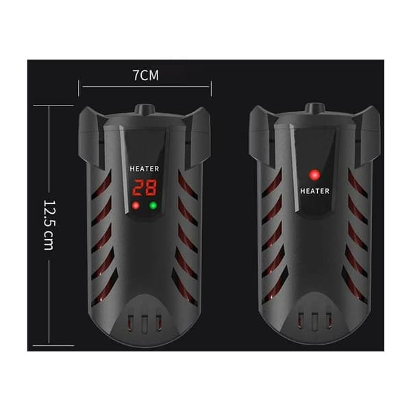 50W Adjustable Aquarium Heater with Digital LED Controller, Compatible with 15-50L Tanks, Temperature Control 20-34℃, Water Level as Low as 3.5cm