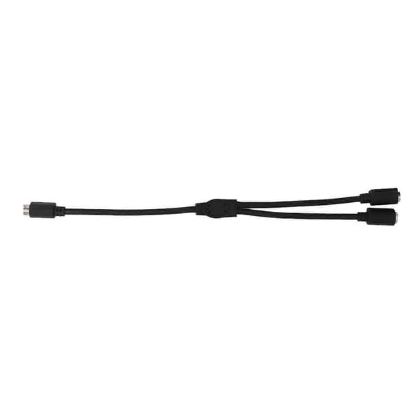 MINI DIN 6-stift hane till 2 MINI DIN 6-stift hona kabel Dubbel skärmning MINI DIN 6-stift splitterkabel 0,3 m [Db]