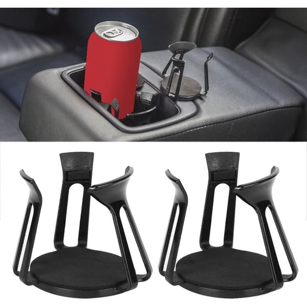 Universal 2-pack Car Interior Cup Holder D' Sticker Fixer Cover Drink Bottle Holder Accessories