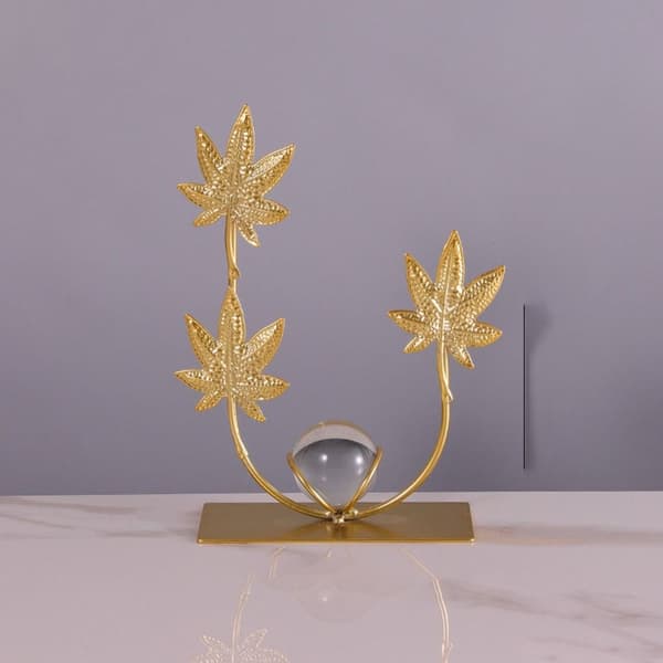 Heminredningsprydnader Lönnlöv Kristallkula Ornament C C
