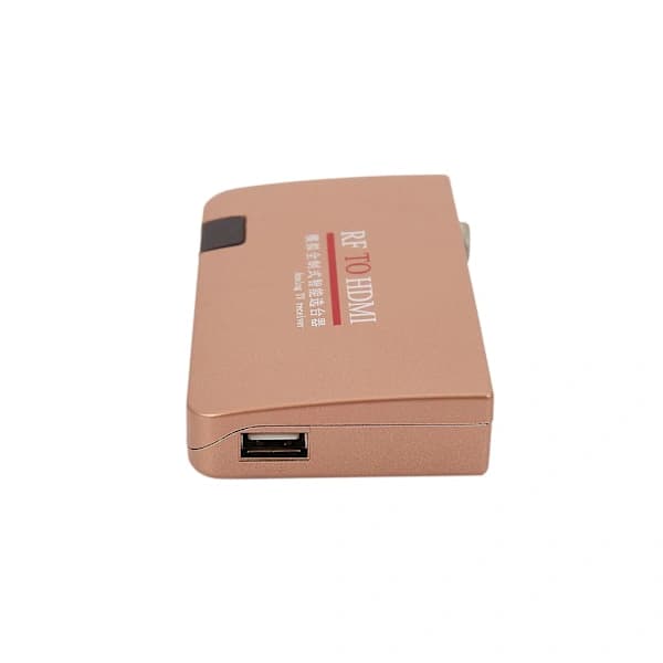 RF til HDMI-konverteringsadapter Analog mottaker Analog TV-boks Digitalboks Fjernkontroll EU-plugg