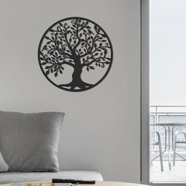 ##/Rautapuu seinäkoriste linnut puuveistos 35x35cm##/