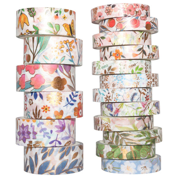 DIY Scrapbook Washi Tejp Set (18 rullar) 9 Inch