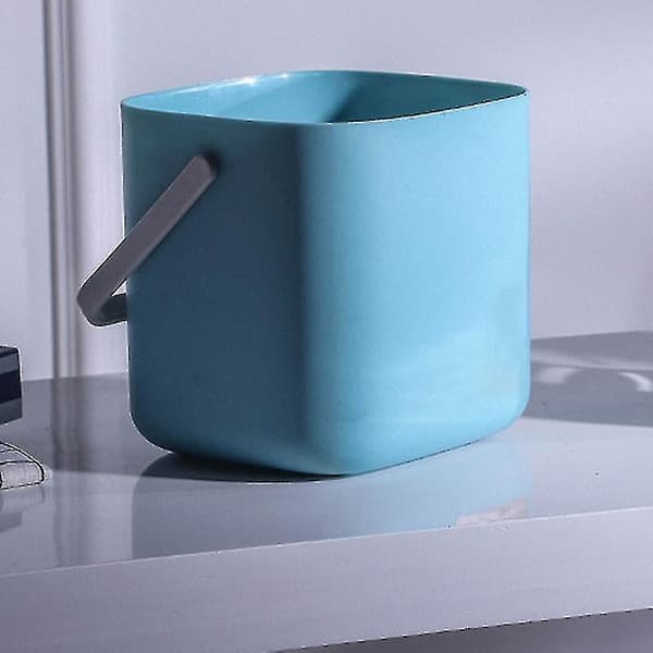 Plastic Kitchen Food Waste Bin Compost With Drain Cover Waste Bin Organizer Accessories T