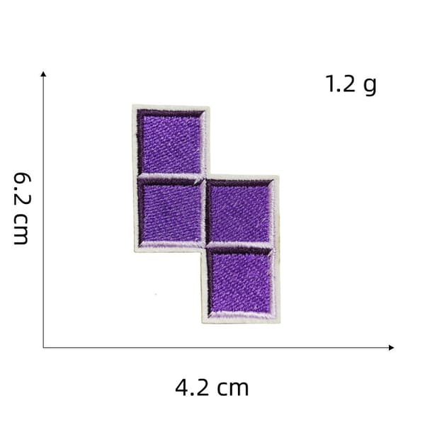 9 spilltema broderte strykelapper, broderte klistremerker