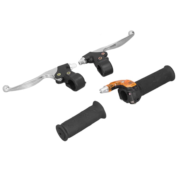 22mm Motorcycle Twist Throttle Handle Brake Levers Set Left Right for 47cc 49cc 2-stroke Dirt Bike