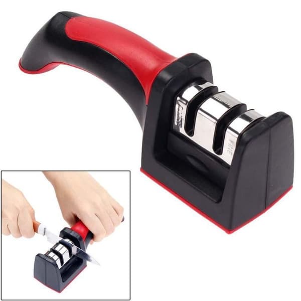 Keramisk knivsliper: 2-trinns presisjon, rustfritt stål Svart black