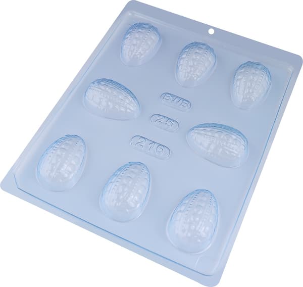 Pralinform Mönstret Egg Sjokoladeform - BWB 216 Transparent transparent