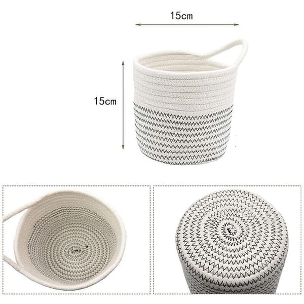 Storage Basket, Wall Rope Basket, Woven Hanging Organizer Basket, Bedroom Hanging Basket, Key