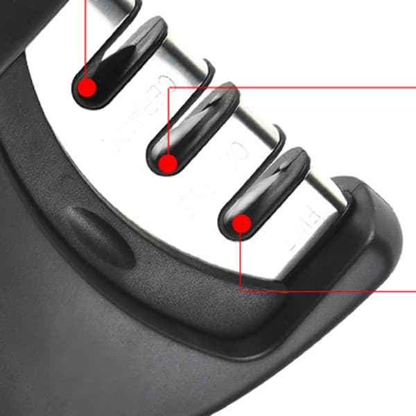 Knife Sharpener with Smooth Grip Svart
