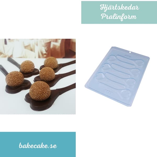 Pralineform Hjerteske Chokoladeform - BWB 9670 Transparent transparent