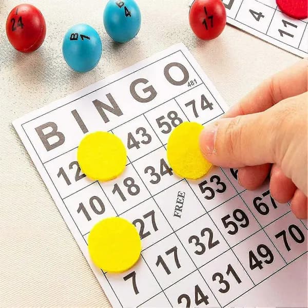 Bingoplader 0-75 Papirspilleplader til familiefester og sammenkomster for voksne og børn 60-pak