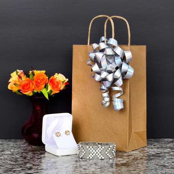 Small Brown Paper Bags with Handles - 15x8x23 cm 100-pack Kraft S