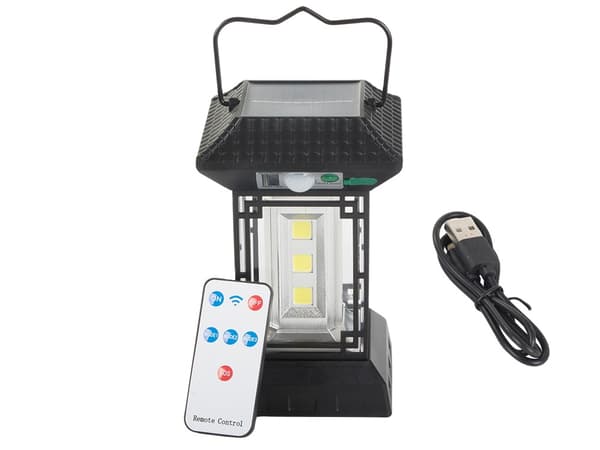 Aurinkokennovalaisin 60 LED - 5 tilaa + kaukosäädin 428