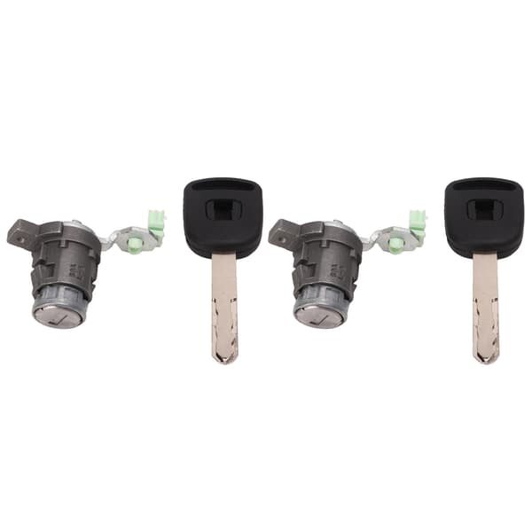 Car Lock Cylinder with Key Left Front Excellent Mechanical Stability Replacement for CRV 2002-2006