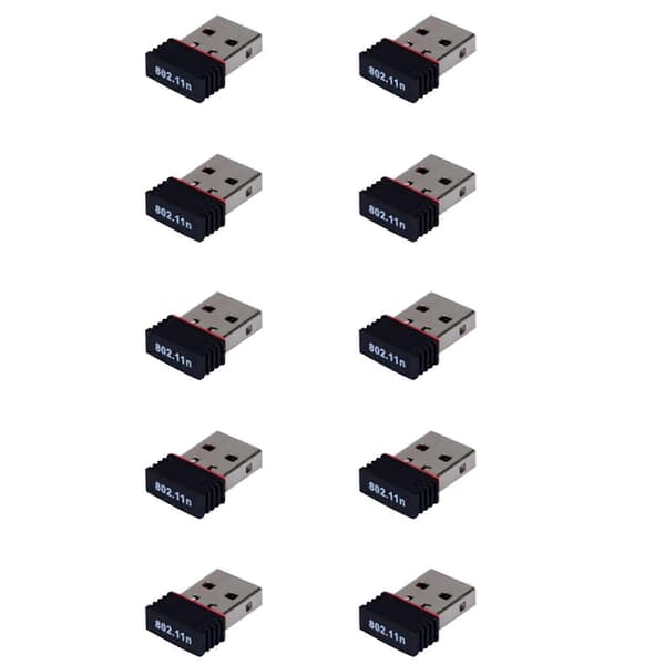 10X Realtek USB trådløst 802.11B/G/N LAN-kort Wifi netværksadapter RTL8188