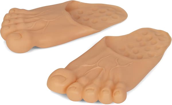 Roliga barfotatofflor - Jumbo Big Foot realistisk dräkt