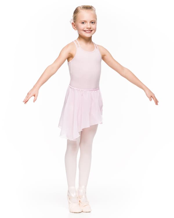 SYLFIDE - rosa børnedansekjole Sylphide rosa balletdansekjole 110/116