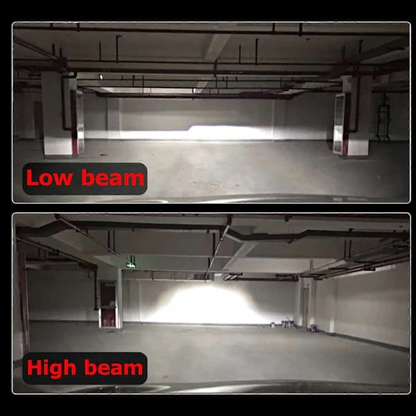 2 stk Bilfrontlykter Universal H7 Kontakt LED Frontlyspære Fjernlys Sterkt Frontlys