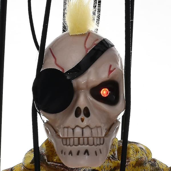 Halloween Dekorationer Bur Spøgelse Hænge Elektriske Tricky Rekvisitter Lysende Legetøjsbur