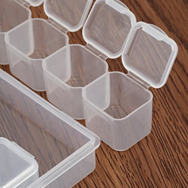 Multi-Diamond Embroidery Storage Box 28-Grid Jewelry Earrings Beads Necklace Storage Box Display Case