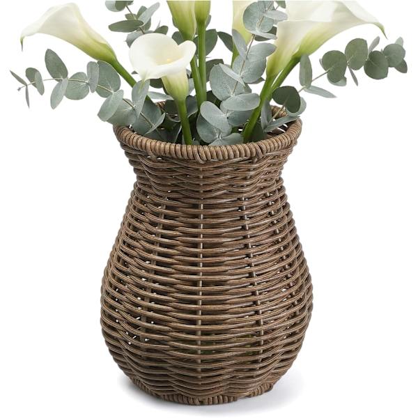 Liten rottingvase for blomster 5,7\"