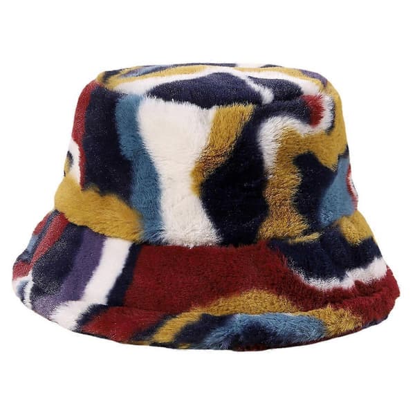 Warm Plush Bucket Hat for Women Winter