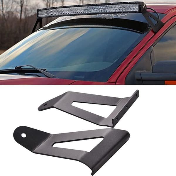 LED-lysstangfeste, 52-tommers buet LED-lysstangfeste for 2004-2014 4WD/2WD, rustfritt stål