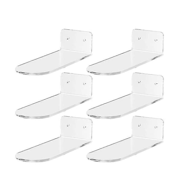 Floating Shoe Rack - 6-Tier Wall-Mounted Shoe Shelf - Sneaker Levitation Display Shoe Rack for Wall