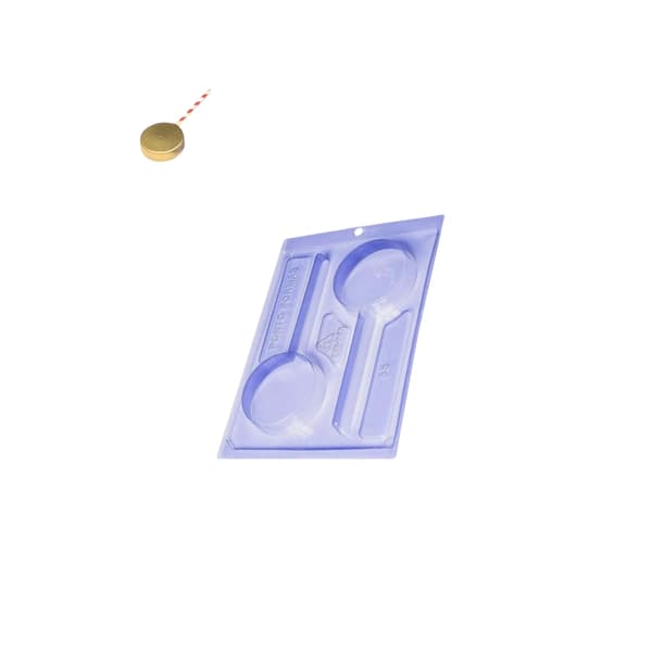 Pralinform Klubba Sjokoladeform - Porto Formas 55 - Spesiell 3-delt form Transparent transparent