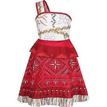 Moana 2 Cosplay Kostyme Maskeradekjole for Jenter Kvinner (130cm A)
