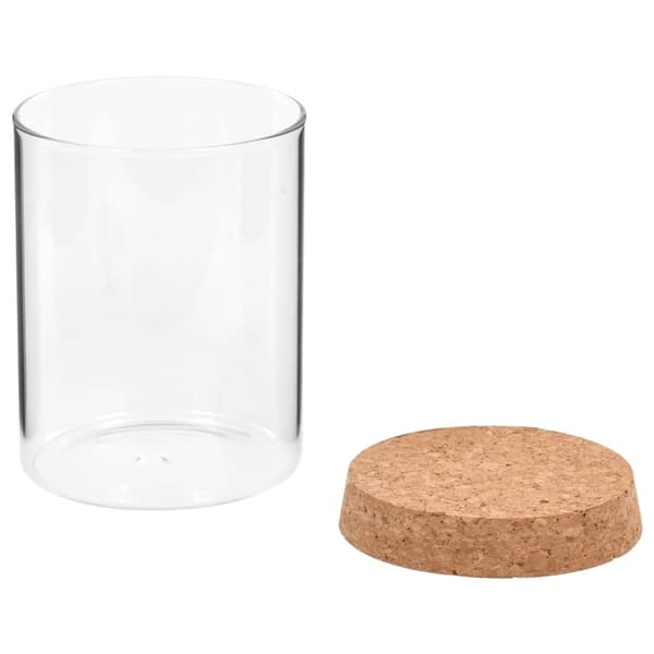 vidaXL Opbevaringsglas med korklåg 6 stk. 650 ml Transparent transparent