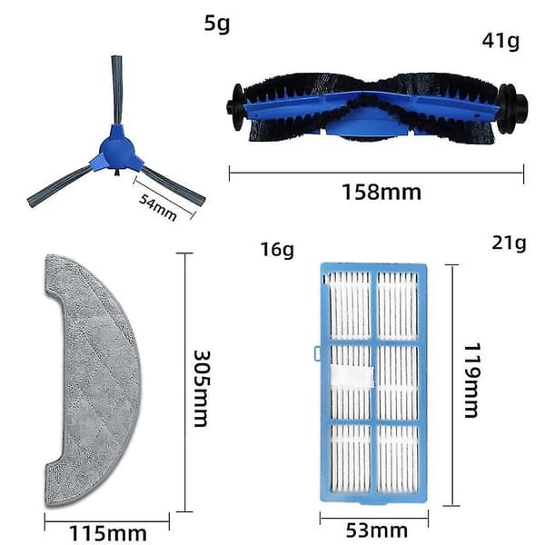 För Ultenic D5 -sarjan D5s / D5s Pro / D5s Pro+ -imuri Hepa-suodatin