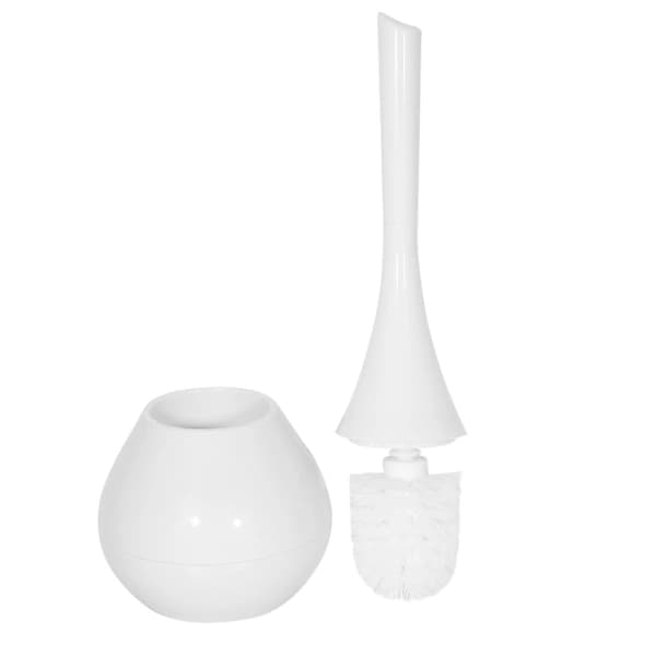 Europeisk Badrums Toalettborste Set vit