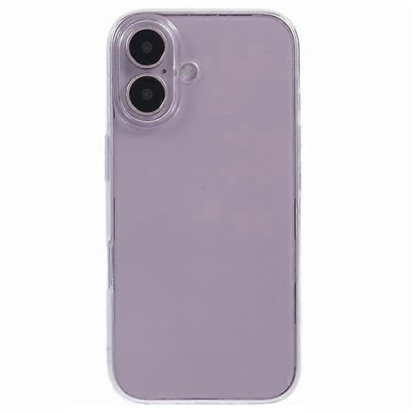 Compatible with iPhone 16 Plus Case Watermark-Free 2.0mm Clear TPU Shell Transparent Transparent