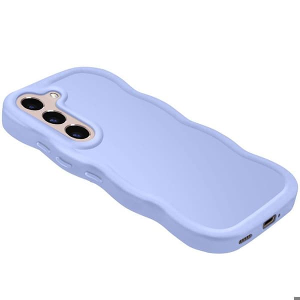 AVIZAR Stöttåligt silikonfodral för Samsung Galaxy S22 i lavendel [JUN] Violett Violett