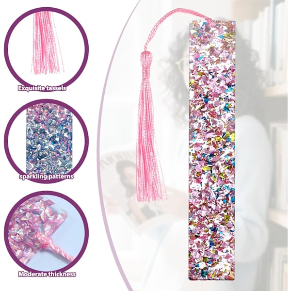 2 stk. kvastbogmærker til piger og kvinder, farverige