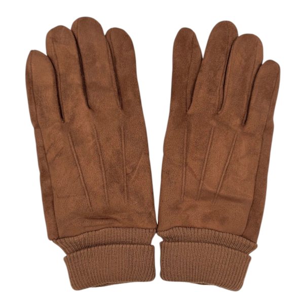Herrehandsker i ruskind Bru Bru Bru Brun one size