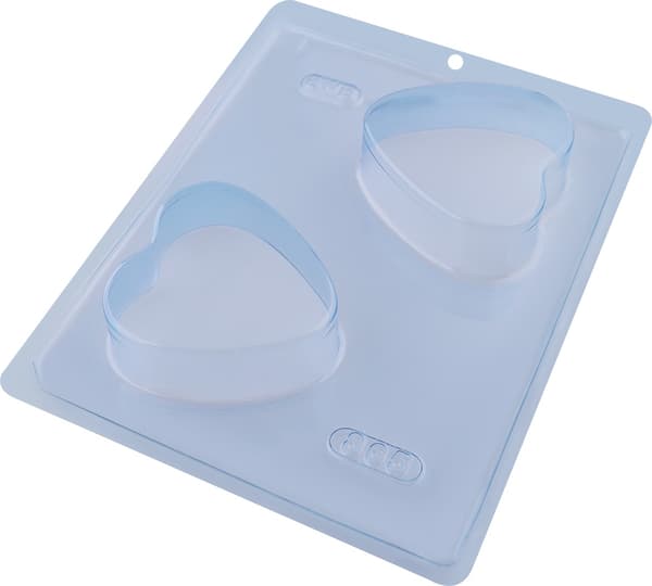 Pralinform Hjerte - BWB 865 - Spesiell 3-delt form Transparent transparent